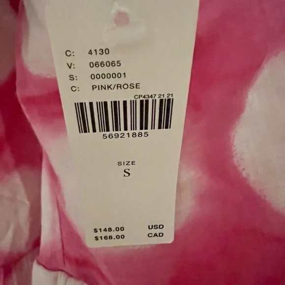 NWT Anthropologie Maeve Geneva Women maxi dress pink and white - Picture 4 of 6